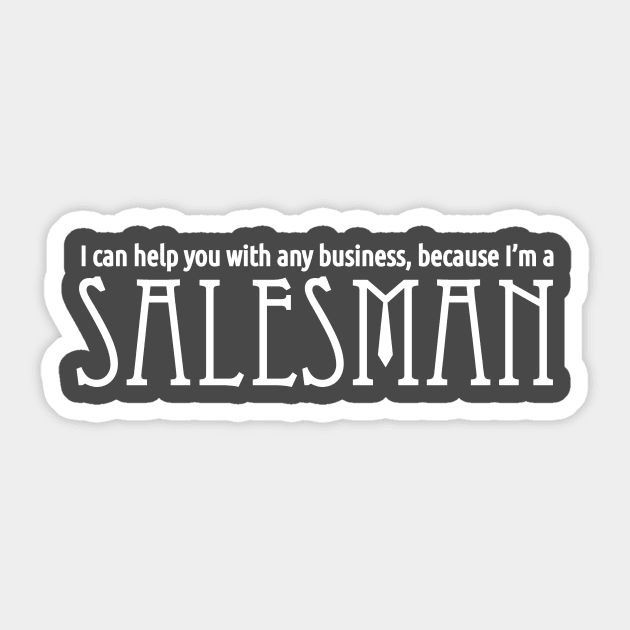 salesman Sticker by senomala